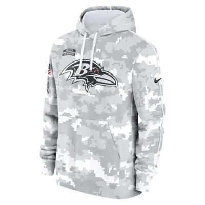 Baltimore Ravens Salute to Service Primary Edge Club Men's Nike NFL Pullover Hoodie Product Image