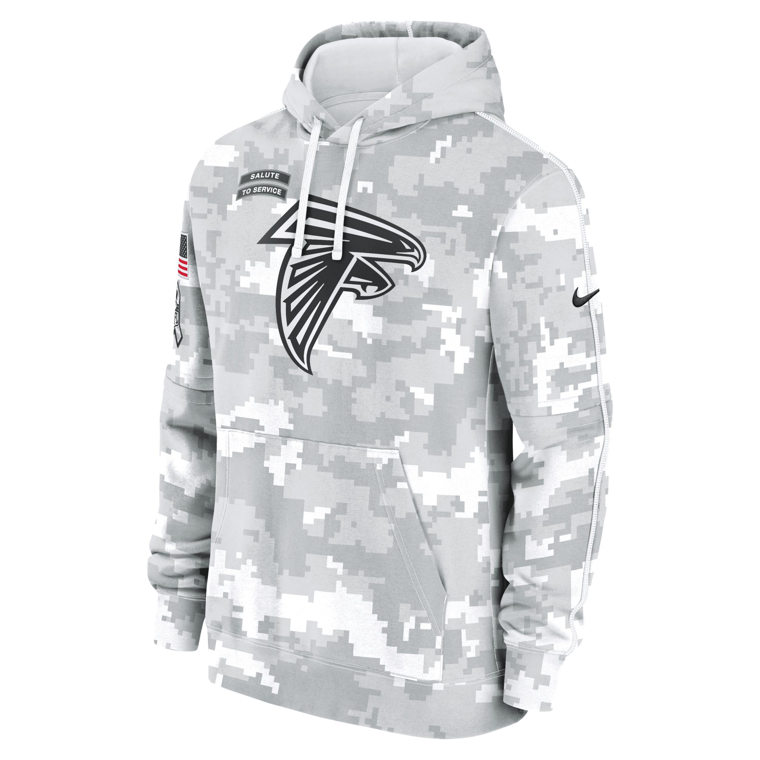 Atlanta Falcons Salute to Service Primary Edge Club Men's Nike NFL Pullover Hoodie Product Image