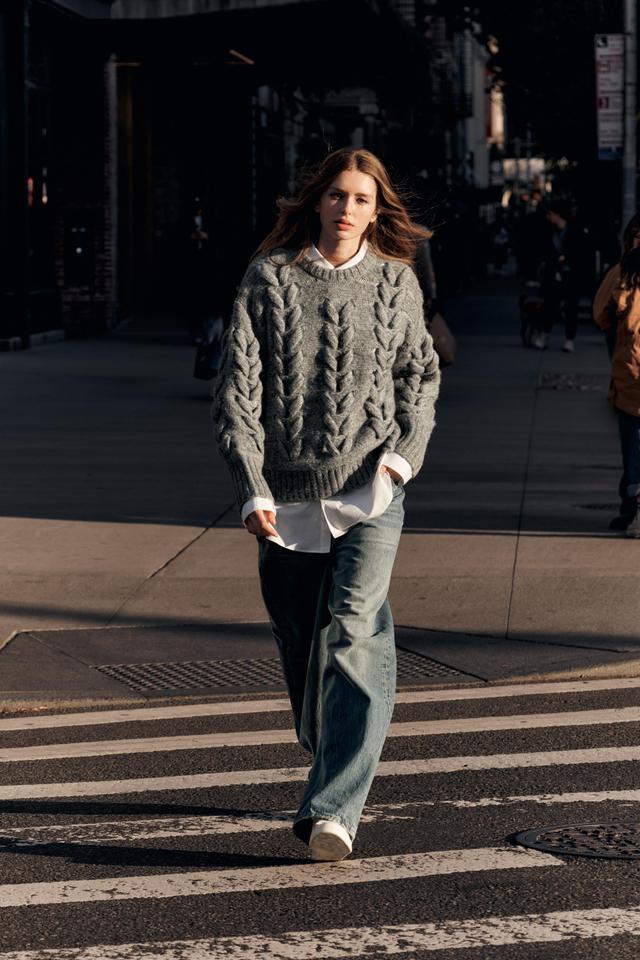 CABLE KNIT SWEATER Product Image