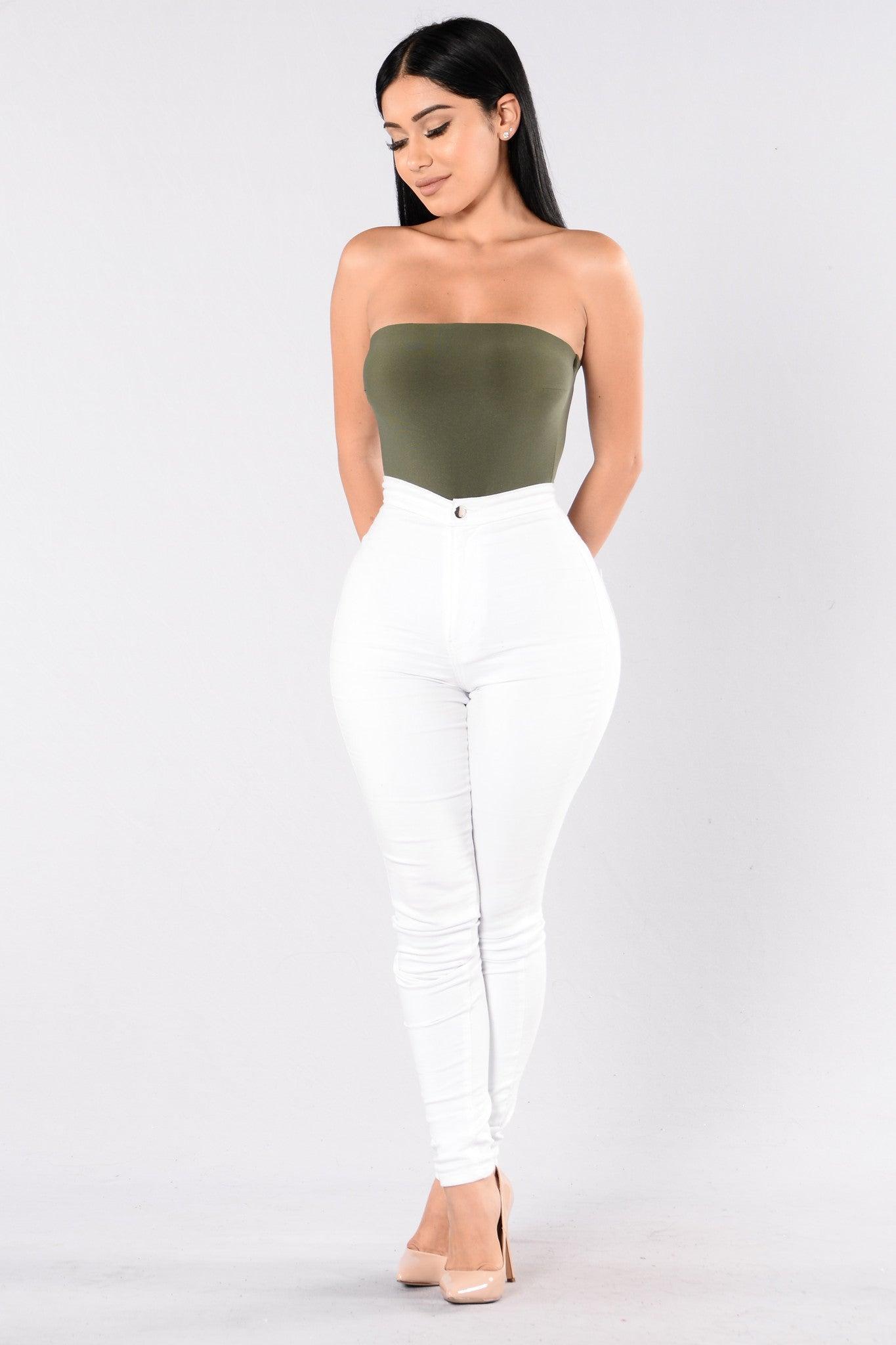 Tubular Bodysuit - Olive Product Image