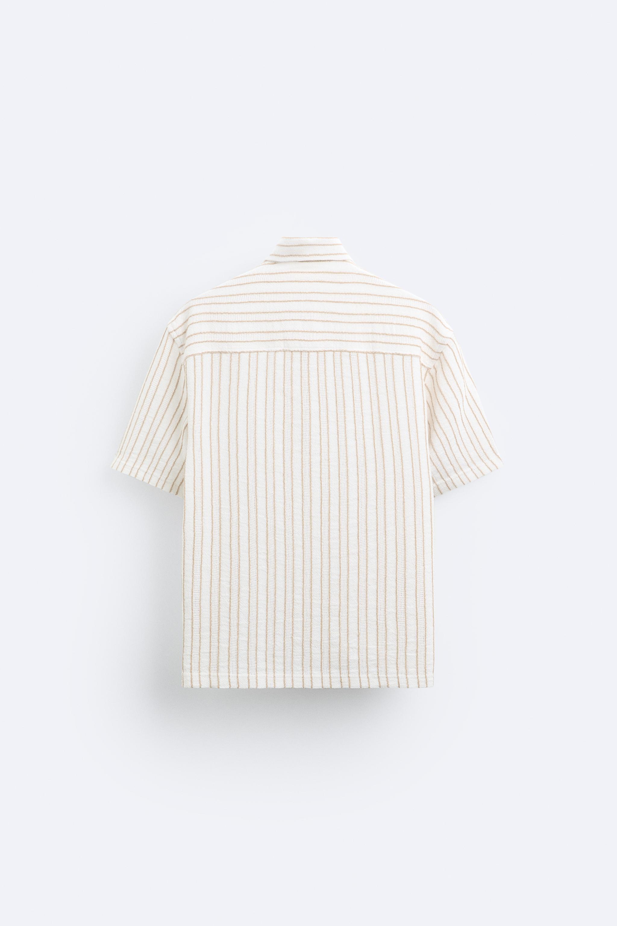 TEXTURED STRIPED SHIRT Product Image