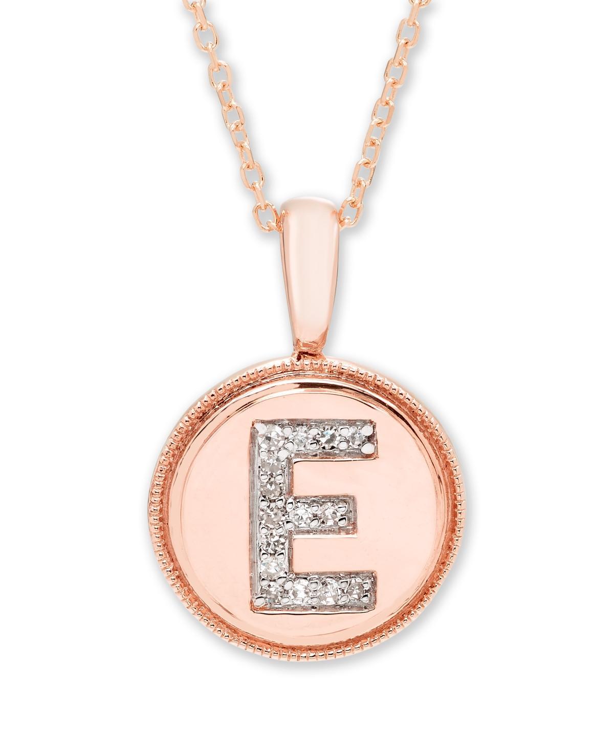 Diamond Accent Initial Pendant in 14k Rose - L Product Image