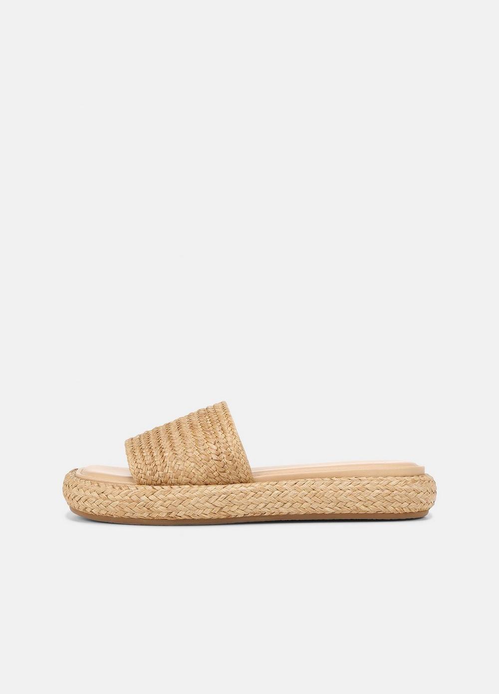 Womens Eva Woven Slide Sandal, Toasted Wheat, Size 7 Vince product image