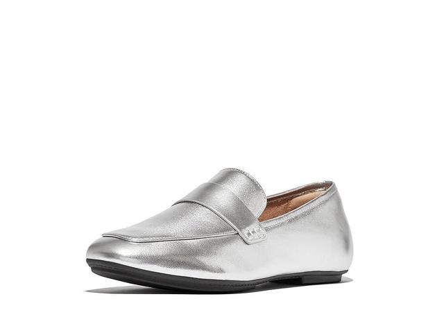 FitFlop Delicato Soft Metallic-Leather Loafers Women's Flat Shoes Product Image