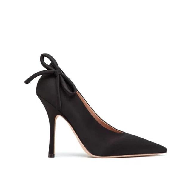 Satin Pumps In Black Product Image