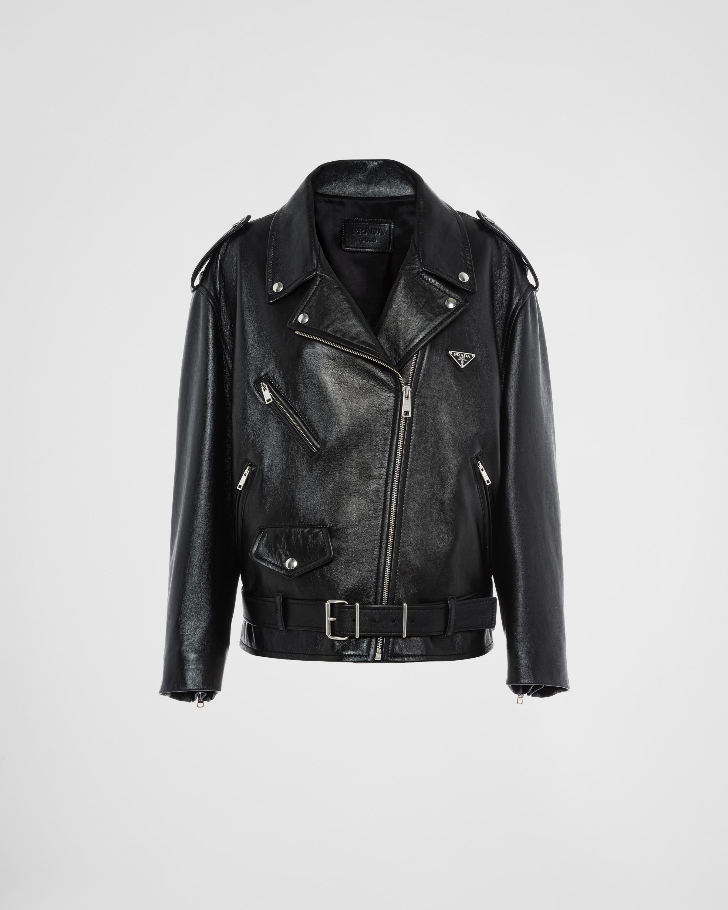 Nappa leather biker jacket product image