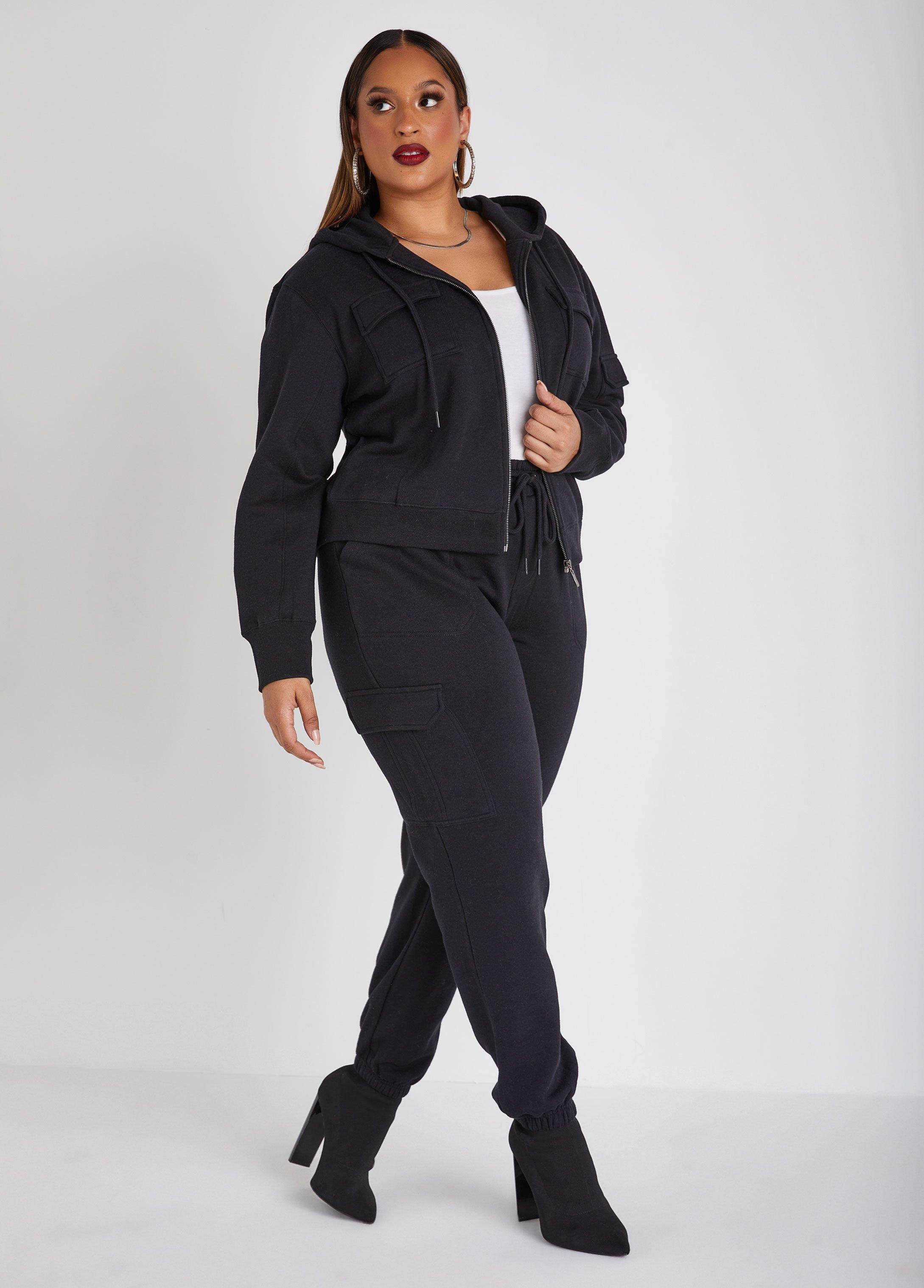 Plus Size Cargo Pocket Joggers Ashley Stewart Product Image