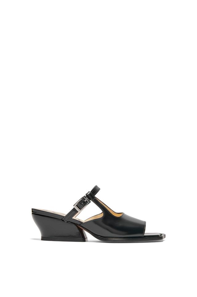 Onda open-toe mule in brushed calfskin Product Image