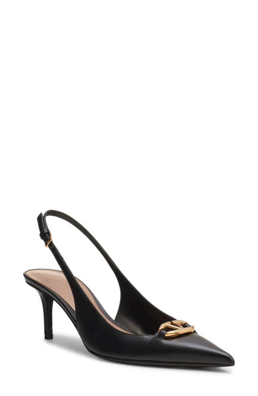 Vlogo Moon Pointed Toe Slingback Pump In Black Product Image