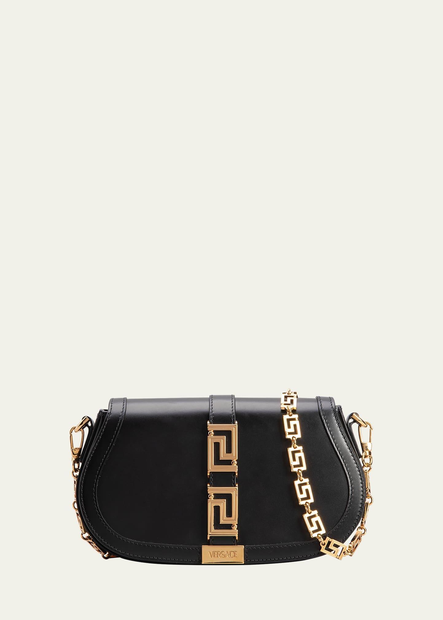 Versace Medium Greca Goddess Leather Shoulder Bag Product Image