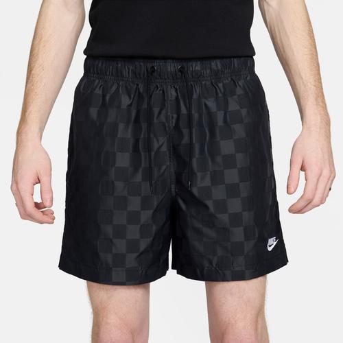 Nike Mens Nike Club Flow Shorts - Mens White/Black Product Image