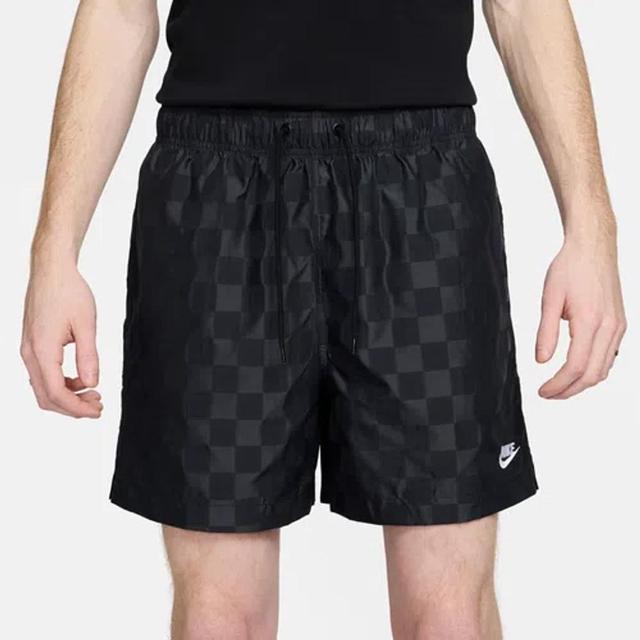 Nike Mens Nike Club Flow Shorts - Mens White/Black Product Image