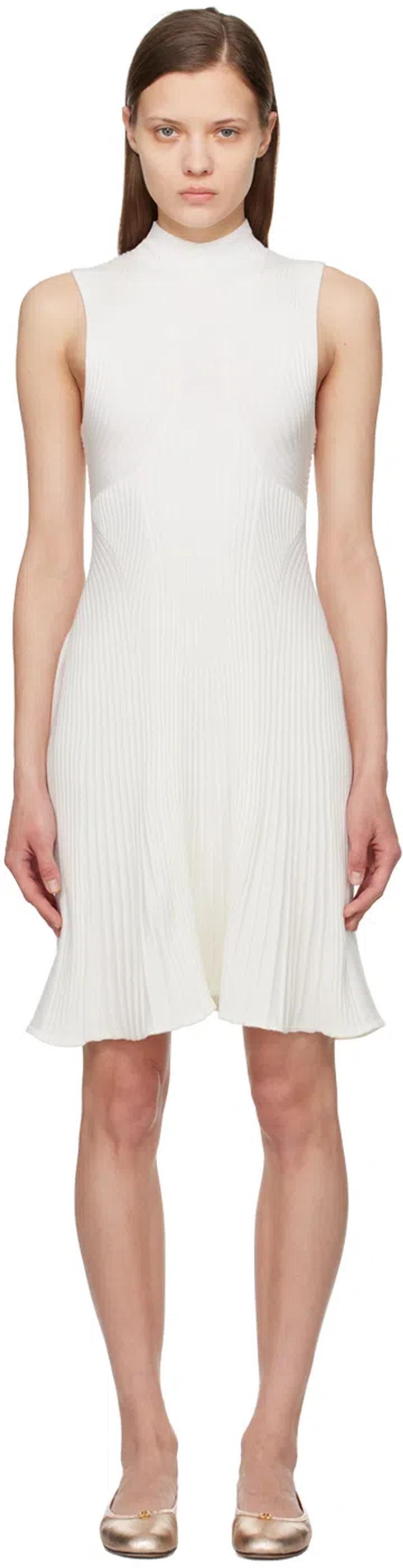 Off-white Sleeveless Midi Dress In 107 Iconic Milk product image