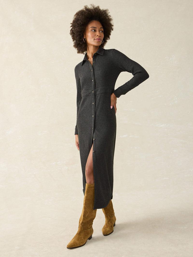 Legend™ Sweater Maxi Dress - Heathered Black Twill Female product image