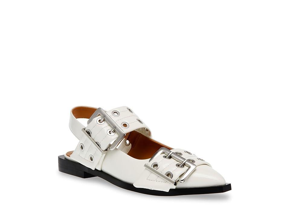 Steve Madden Graya Patent Oversized Buckle Slingback Flats Product Image