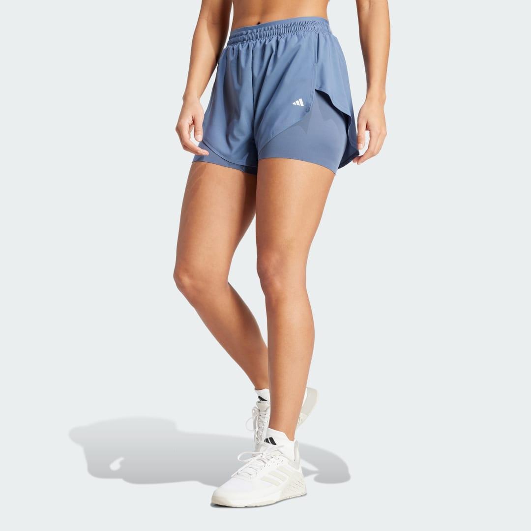 adidas Designed for Training 2-in-1 Shorts Preloved Ink L Womens Product Image