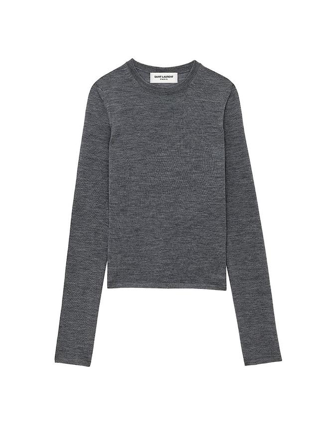 Womens Sweater In Cashmere Wool And Silk Product Image