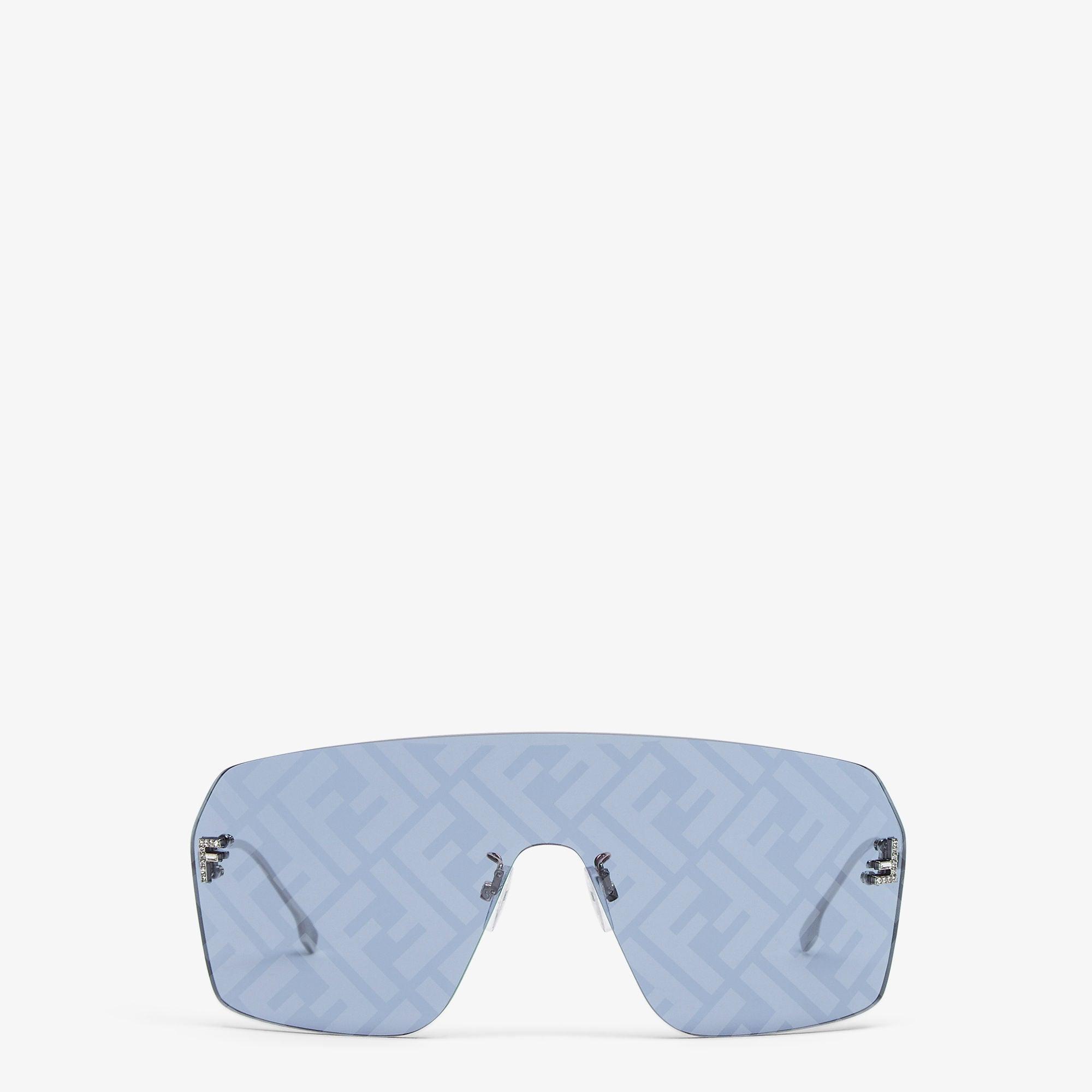 Fendi First CrystalLight blue shield sunglasses Product Image