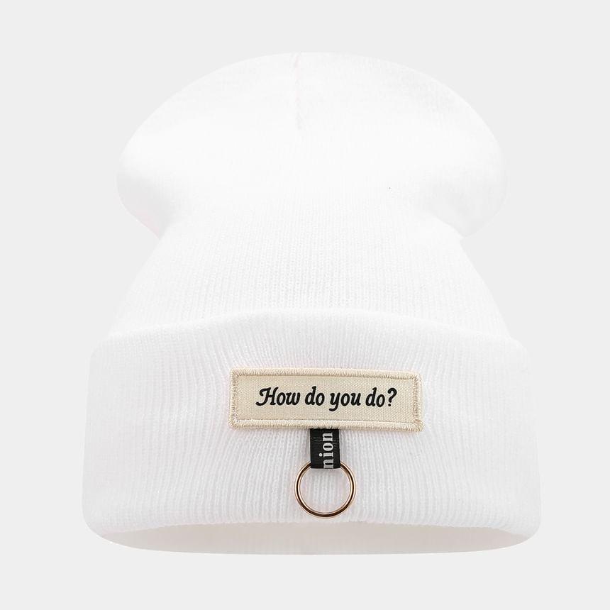 Lettering Applique Beanie product image