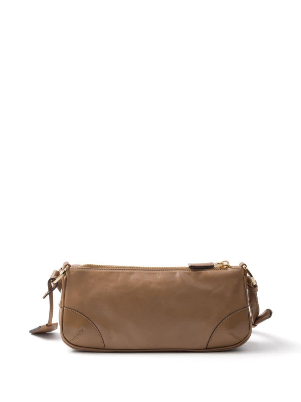 Small Re-edition 2002 Leather Shoulder Bag In Powder Product Image