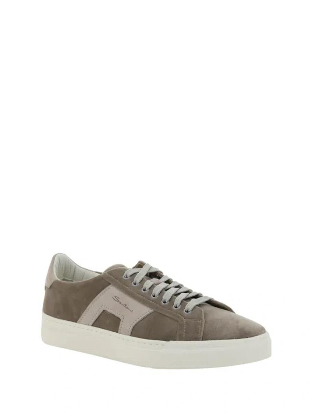 SANTONI Sneakers In Beige Product Image