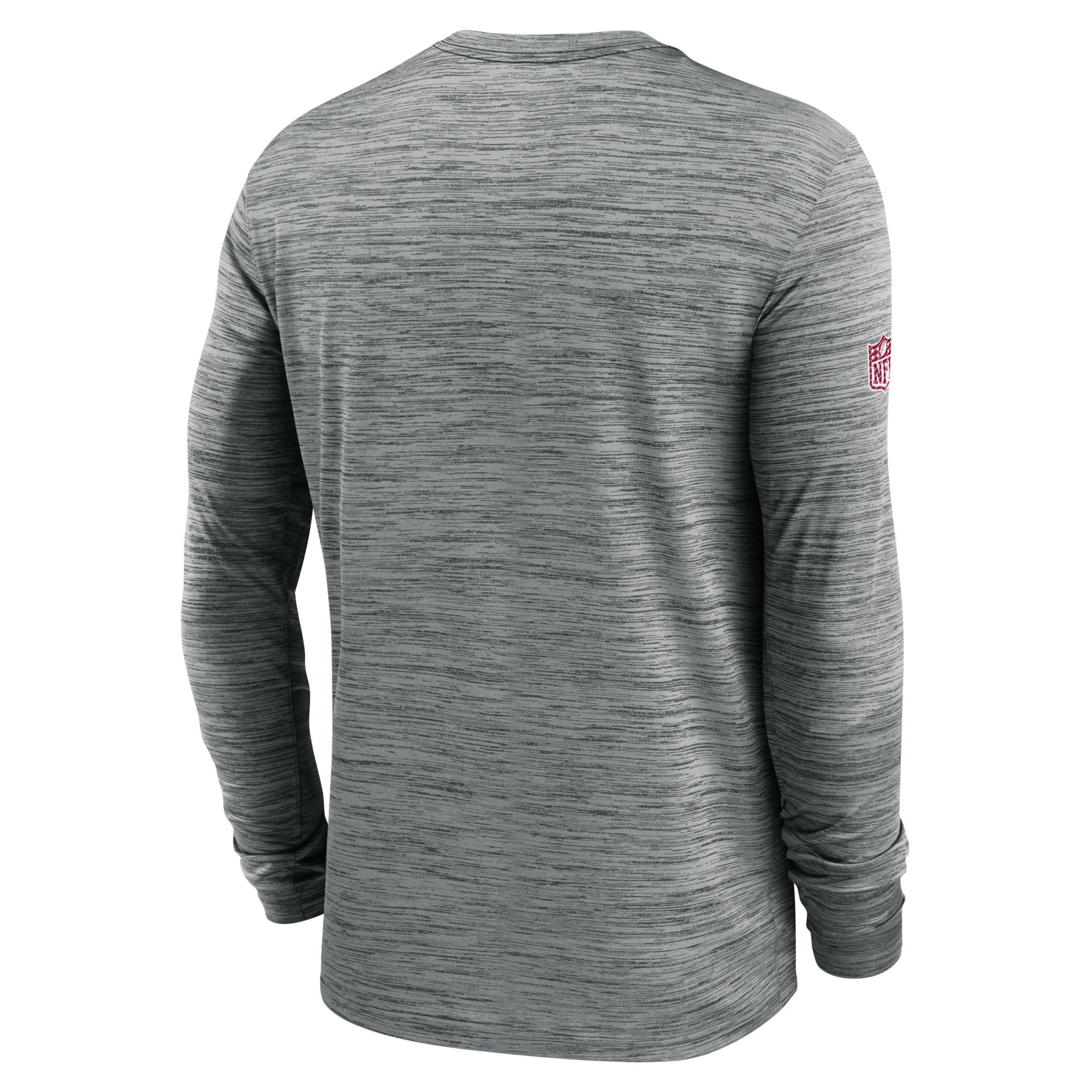 Mens Nike Gray Denver Broncos Sideline Team Velocity Performance Long Sleeve T-Shirt Grey Product Image