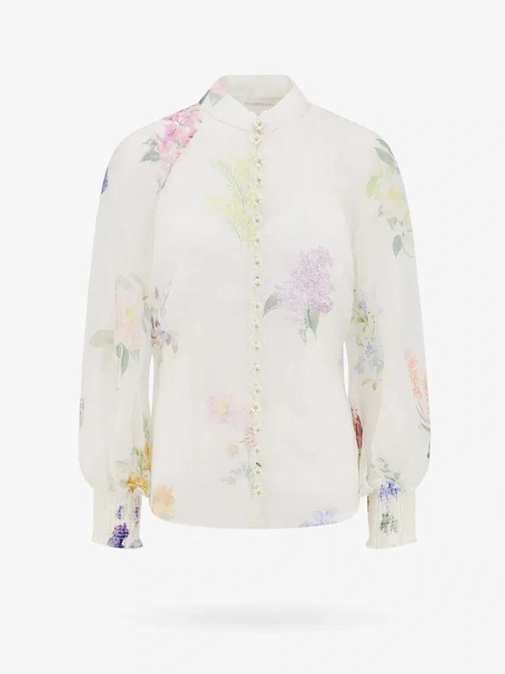 Blouse With Floral Pattern In Multicolor Product Image