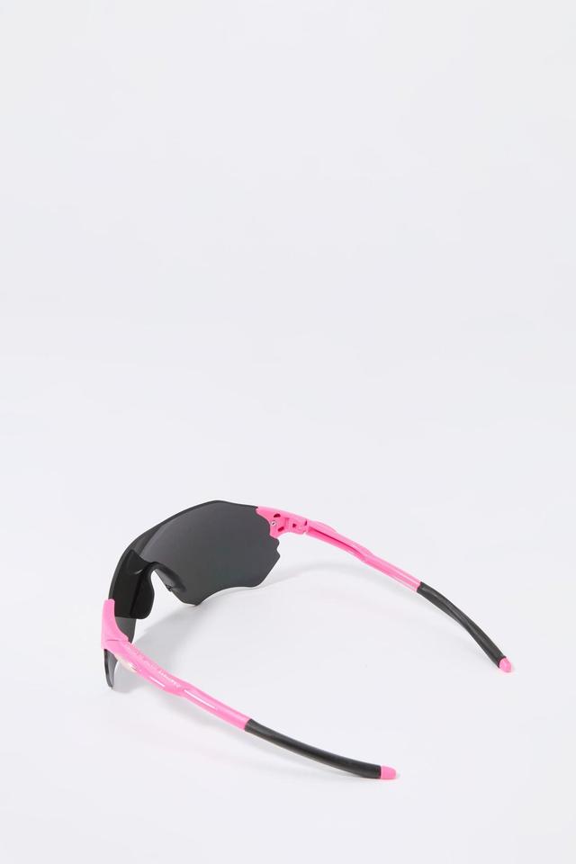 Sport Shield Rimless Sunglasses Male Product Image