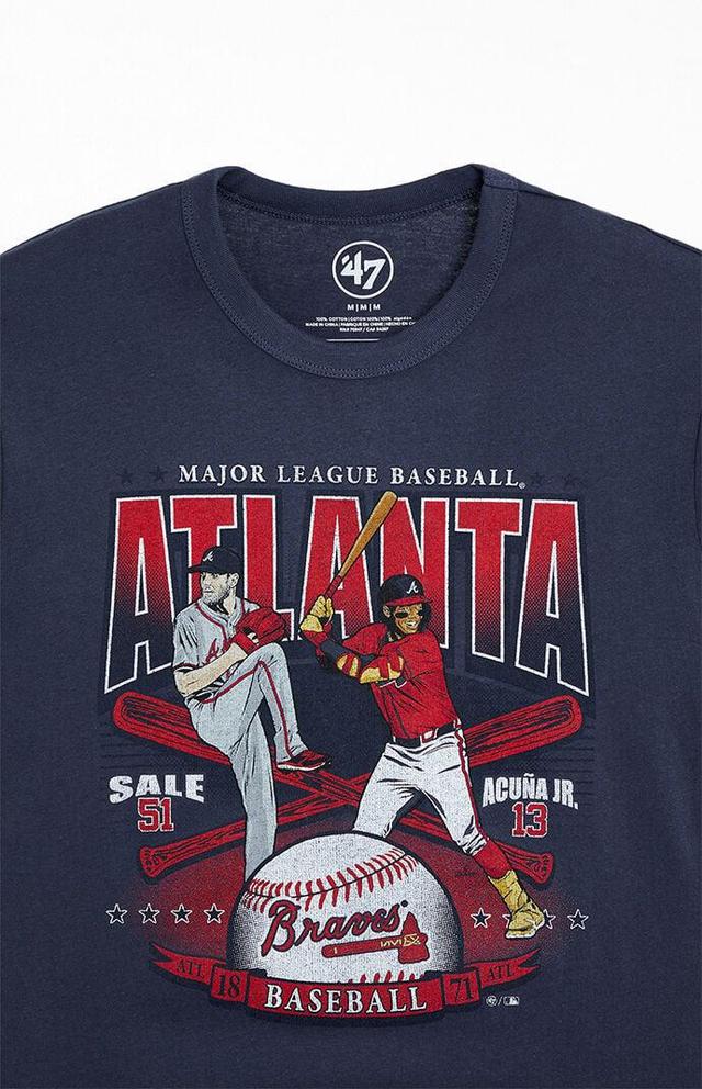 47 Brand Mens Atlanta Braves Team Players T-Shirt Product Image