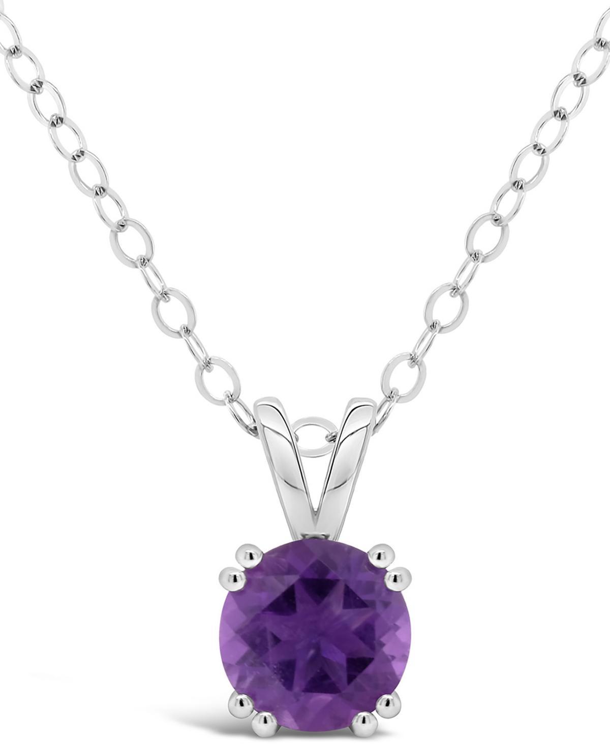 Gemstone Pendant Necklace in Sterling Silver Product Image