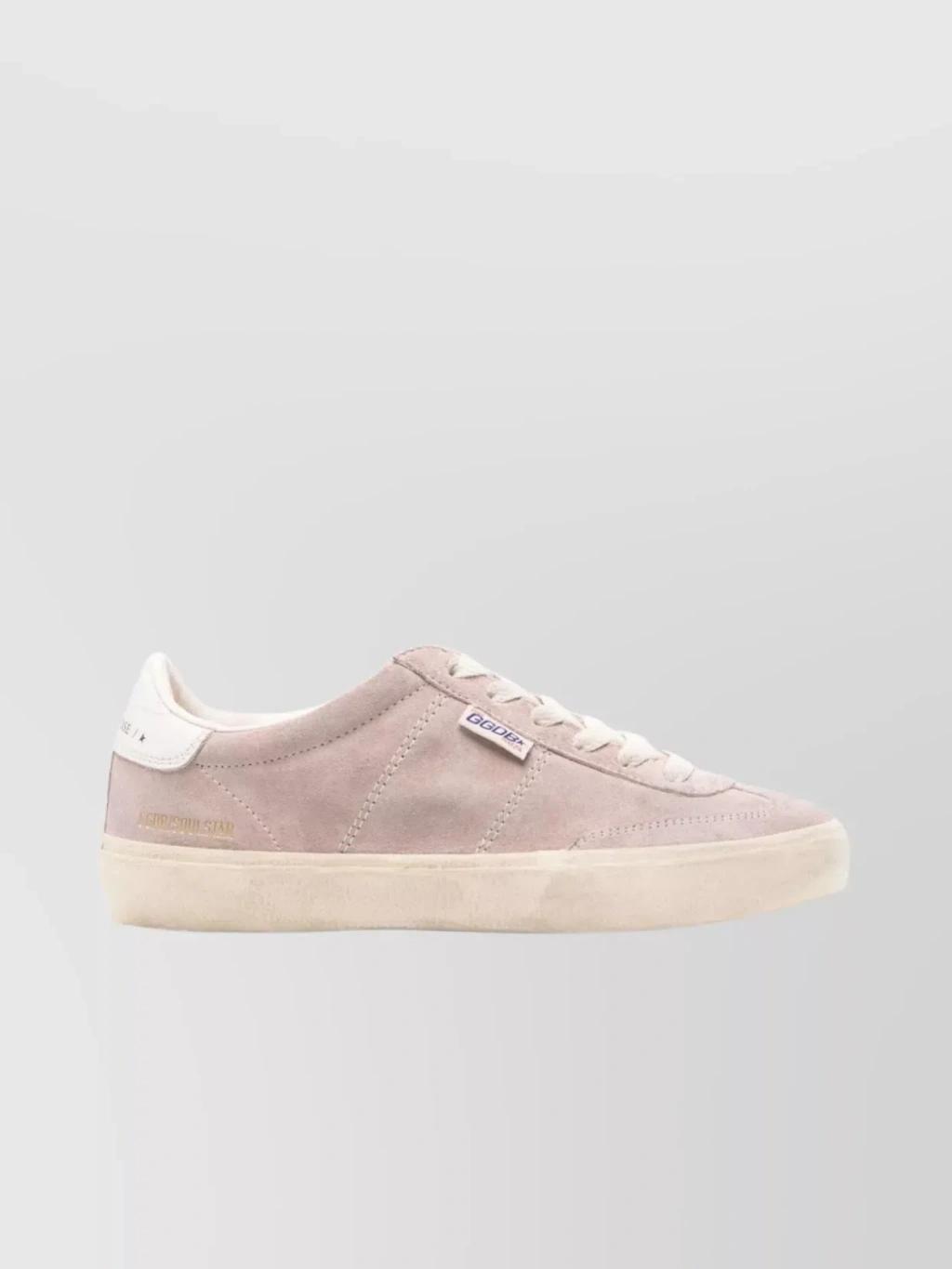 Soul Star Suede Sneakers In Powder Pink,milk Product Image