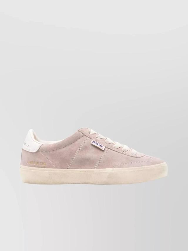 Soul Star Suede Sneakers In Powder Pink,milk Product Image