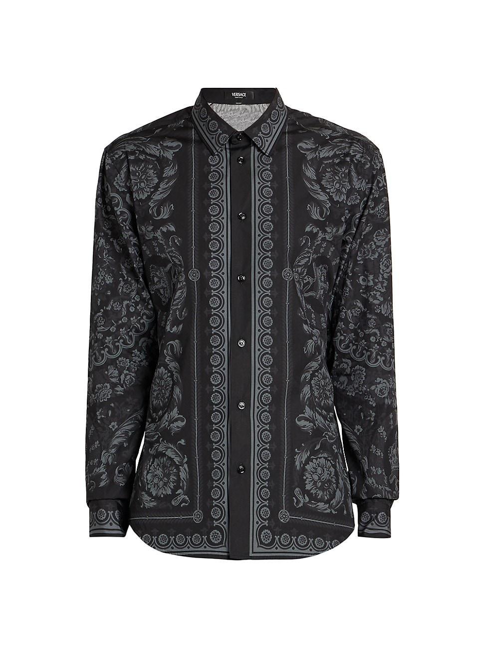 Mens Foulard Barocco Button-Front Shirt Product Image