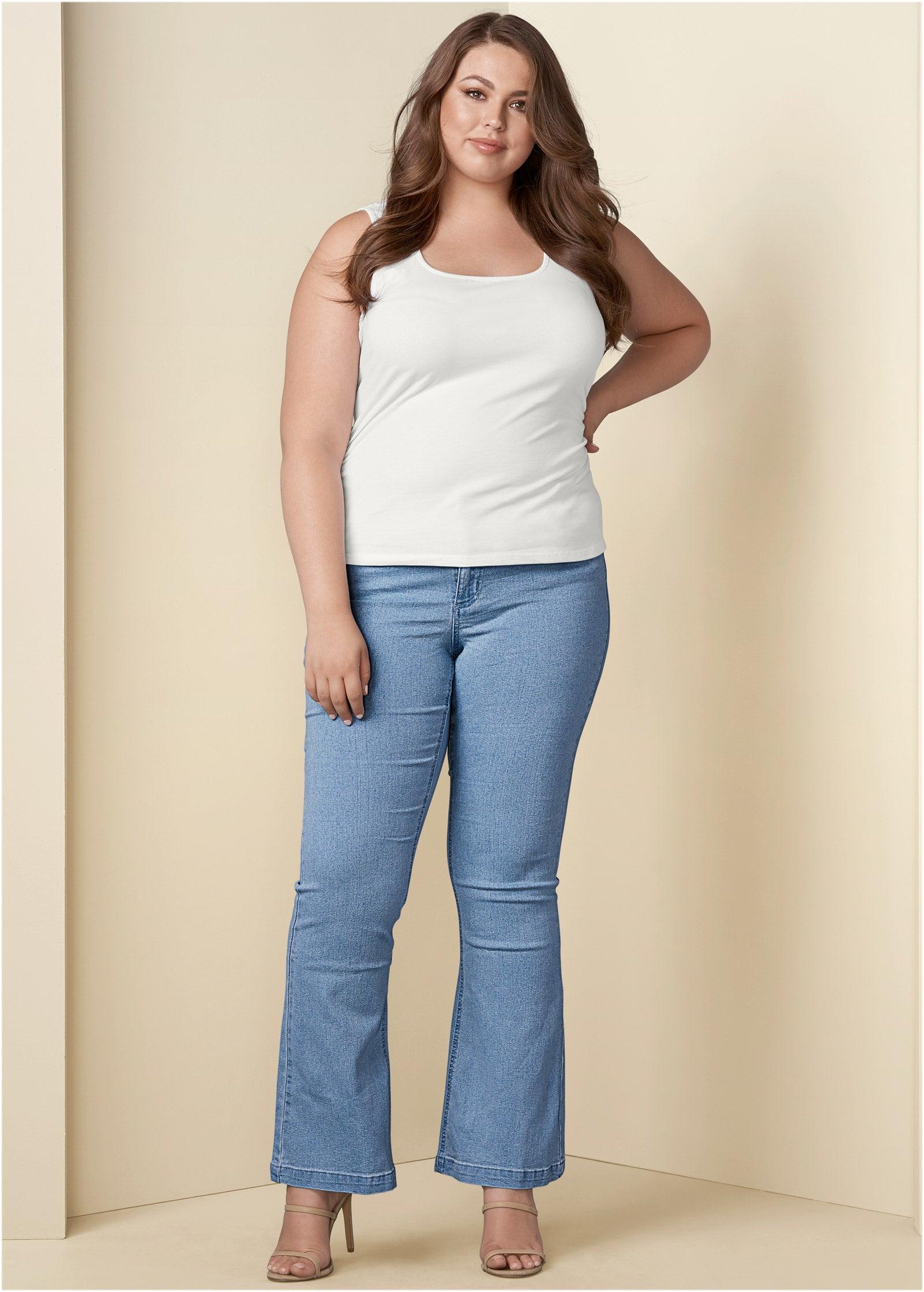 Halle Bootcut Jeans - Light Wash Product Image