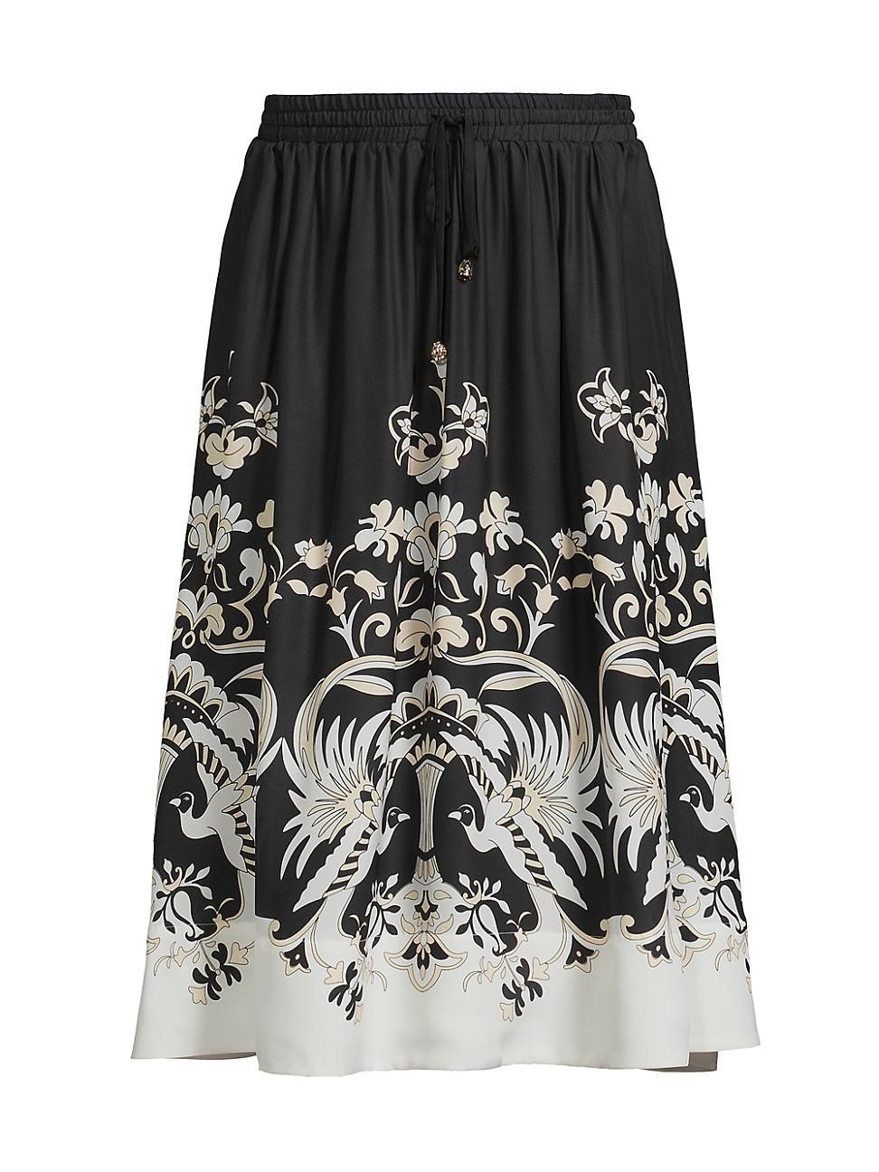 Womens Blythe A-Line Midi-Skirt Product Image