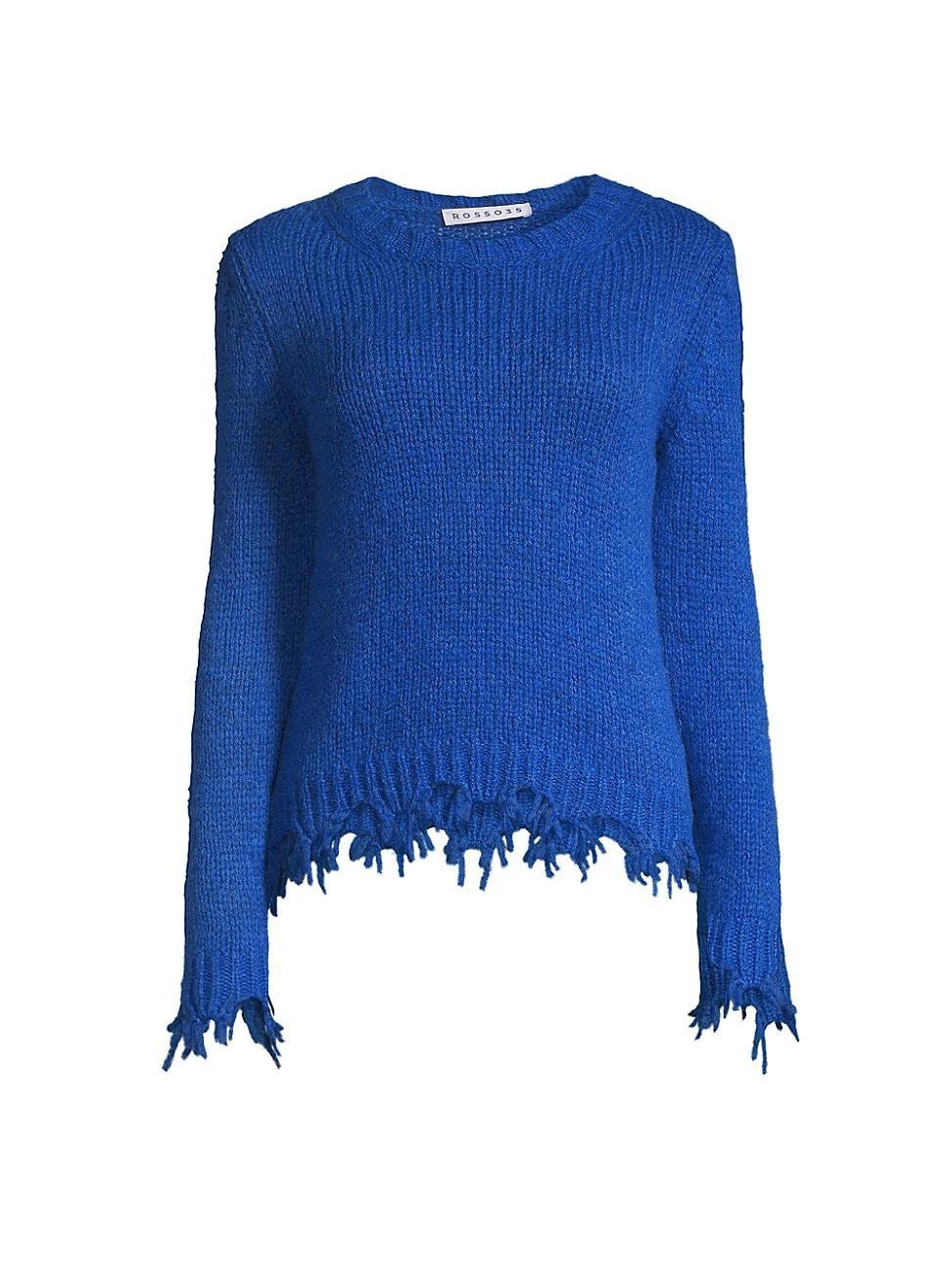 Womens Alpaca-Blend Crewneck Sweater Product Image