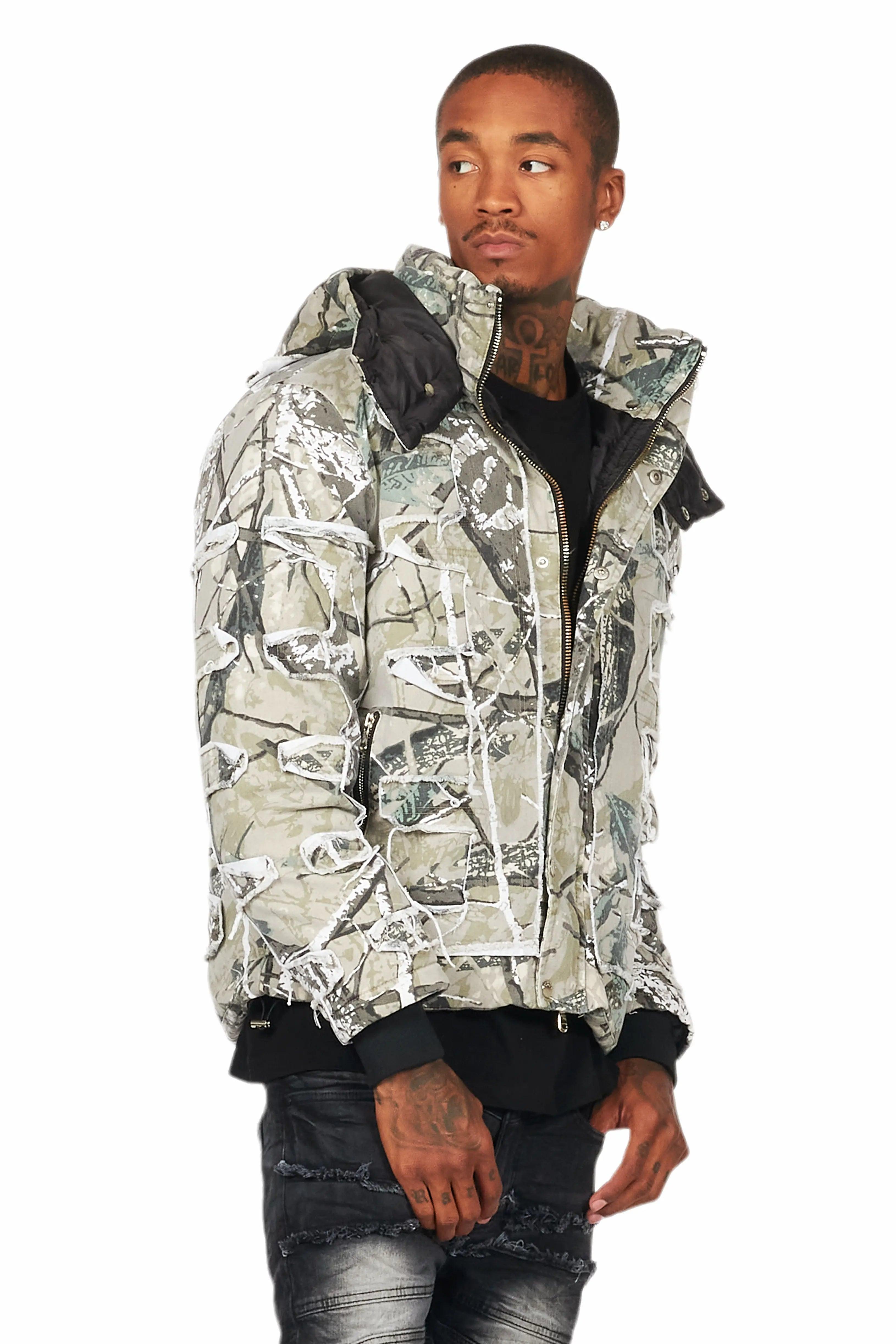 Shake Tree Camo Puffer Jacket Male Product Image