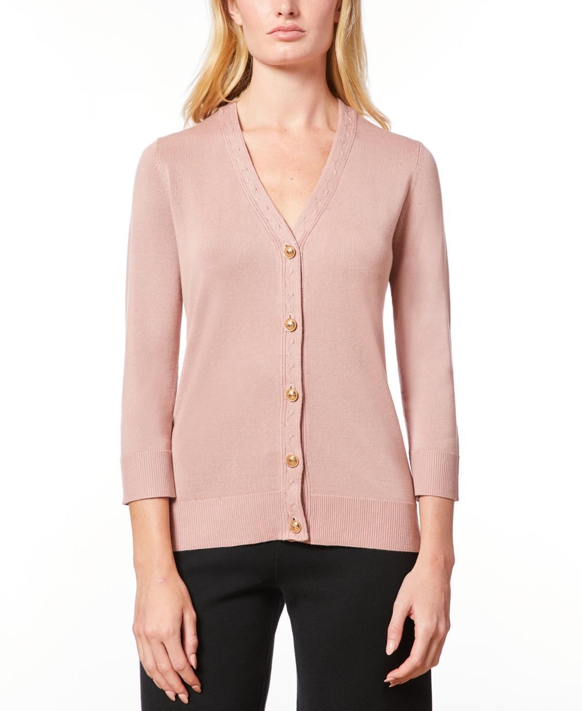 Melissa Paige Womens V-Neck Button-Front Cardigan Product Image