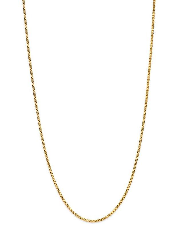 Box Link 22 Chain Necklace in 14k Gold Product Image