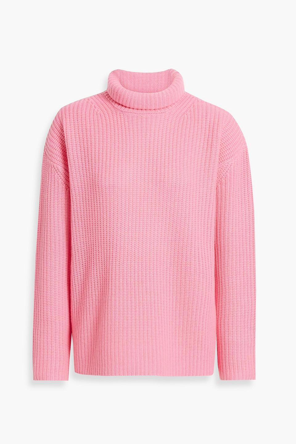 Norma Gerippter Rollkragenpullover Aus Einer Wollmischung In Pink Product Image