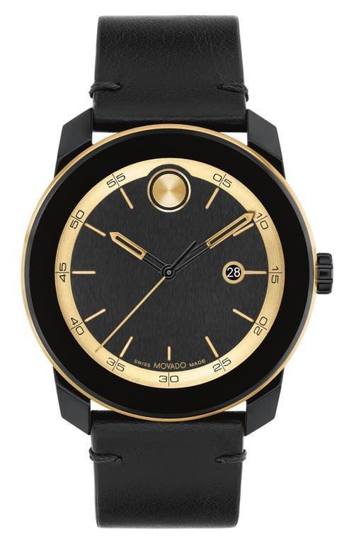 Movado Bold TR90 Leather Strap Watch, 42mm Product Image