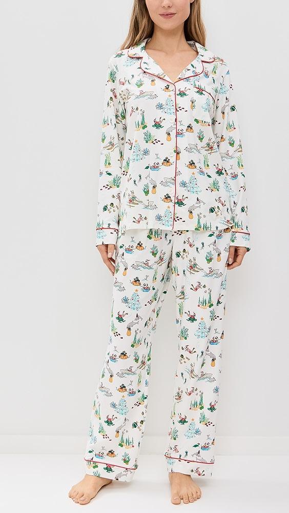 BedHead PJs Cotton Knit Long Sleeve Long PJ Set | Shopbop Product Image