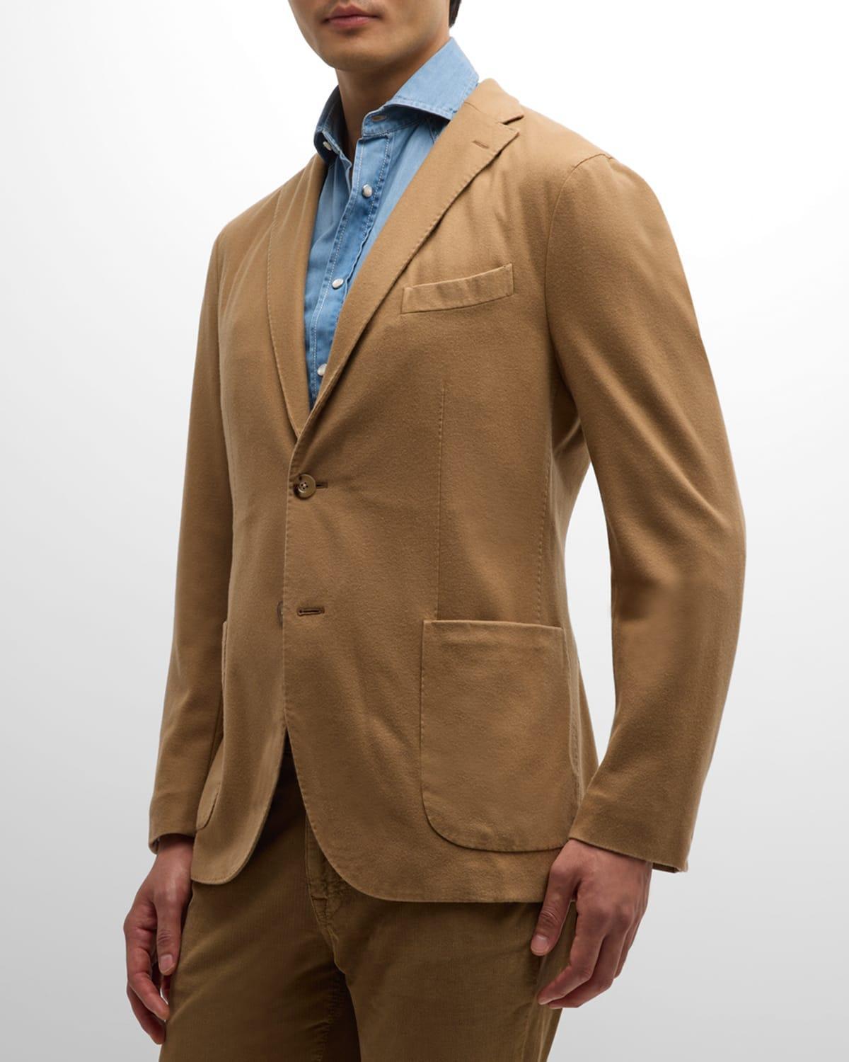 Mens Solid Wool Blazer Product Image