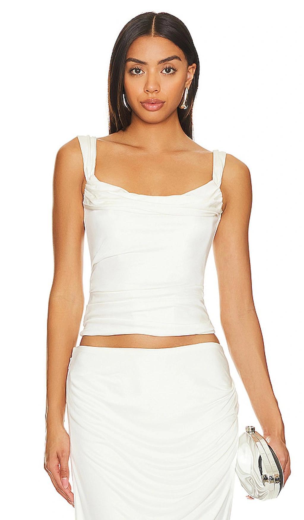 RETROFÉTE Lowis Top In White Product Image