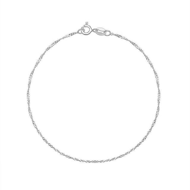 PRIMROSE Sterling Silver Twisted Cable Chain Bracelet, Womens Product Image