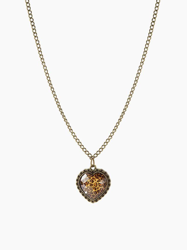 LEOPARD HEART PENDANT NECKLACE Product Image