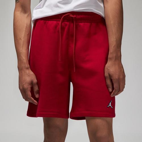 Jordan Mens Essential Fleece Shorts - Gym Red/White Product Image