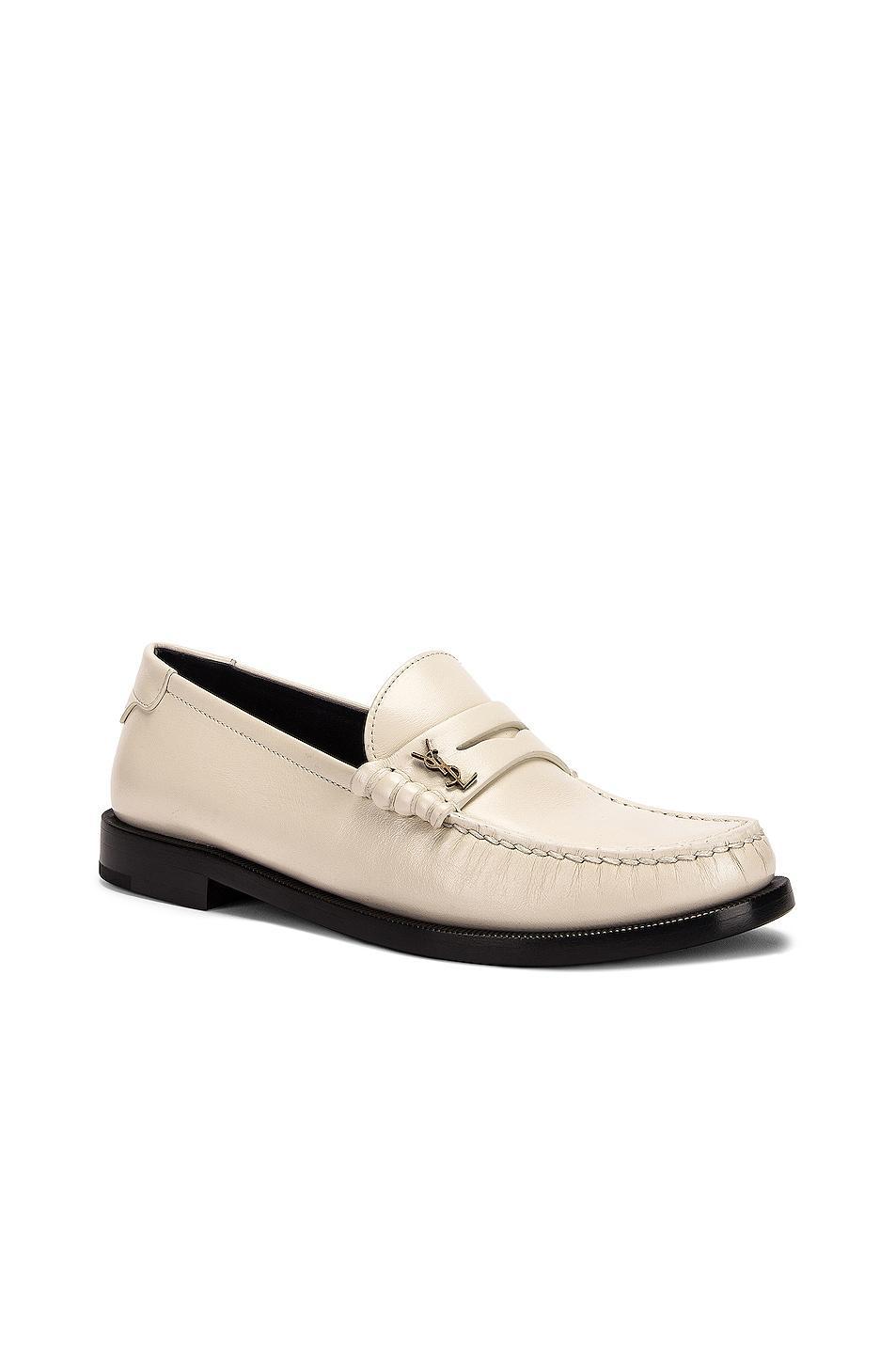 Saint Laurent Le Loafer Ivory. (also in 35, 35.5, 36, 36.5, 37, 37.5, 38, 39, 39.5, 40, 40.5, 41, 42). Product Image