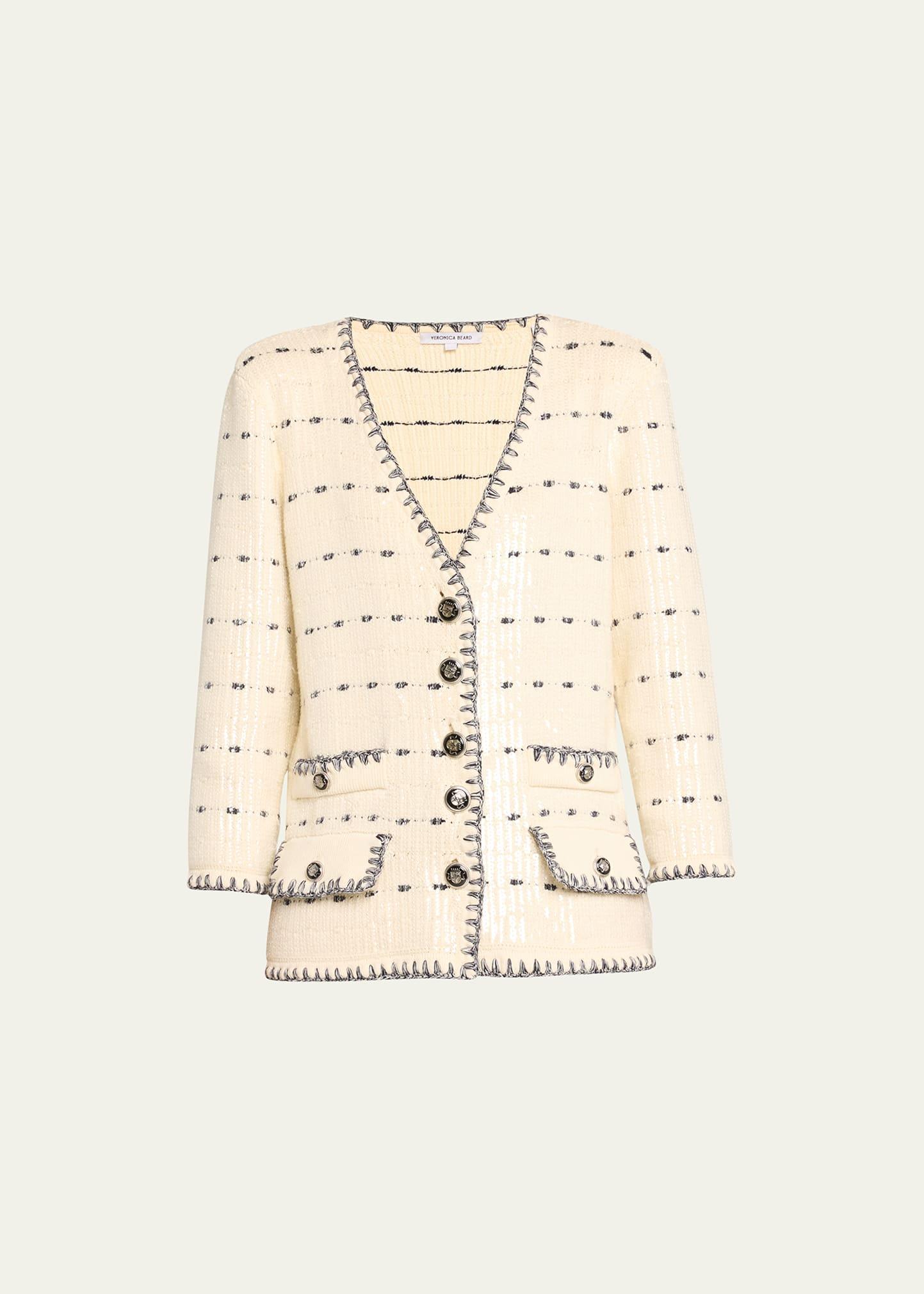 Womens Ceriani Sequined Cotton Jacket Product Image