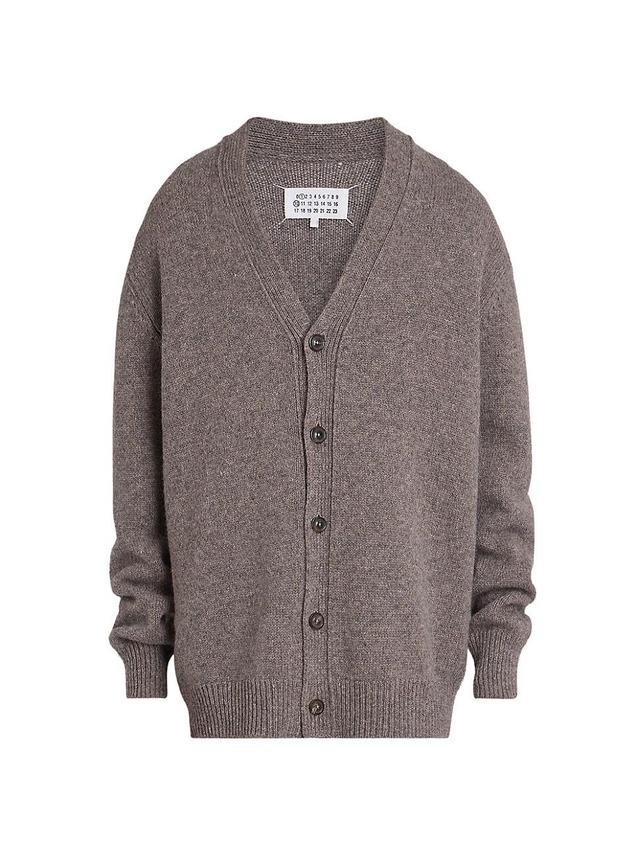 Mens Wool Knit Cardigan Product Image